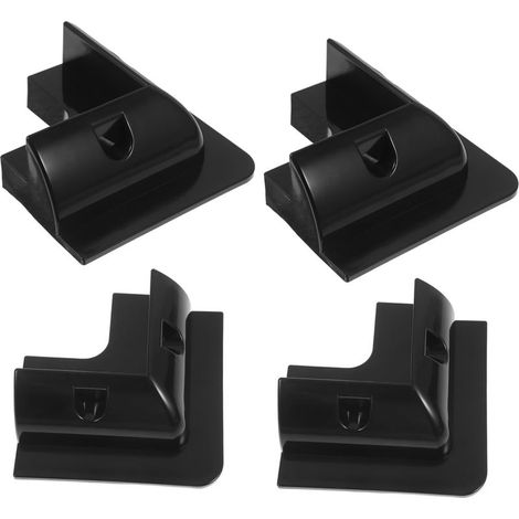Supports en plastique robustes pour panneaux solaires de camping-car (ensemble de 4 pièces) – Base de montage plate, aucun perçage requis, installation facile. (1/5)