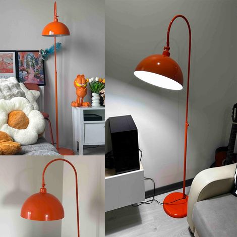 Lampadaire Gorkiede Métal Moderne E27 Largeur 37 cm Abat-jour Réglable Tablette Variateur
