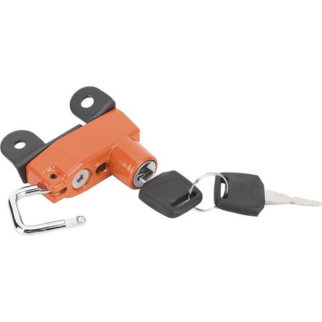 Crochet antivol pour casque (orange) pour les modèles Ducati Scrambler 400/800 de 2015 et ultérieurs. (1/5)
