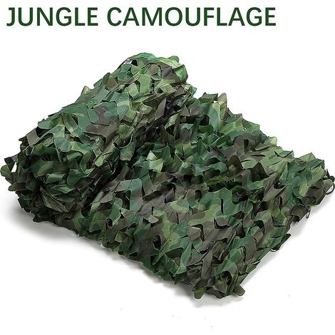 Filet de camouflage, filet de dissimulation pour la chasse, filet d'ombrage pour terrain d'entraînement militaire en forêt, bâche de voiture, filet de clôture, auvent de jardin/terrasse (1/5)