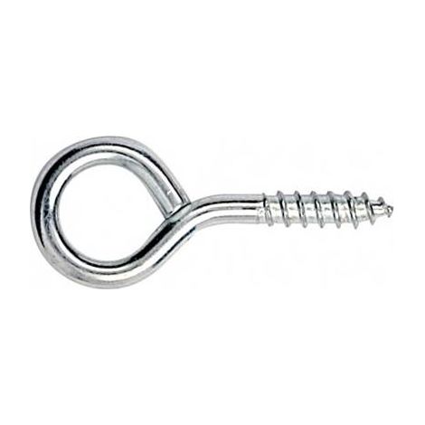 Ganci a occhiello filettato chiuso - Acciaio zincato 22 x 120 (6 x 81 x 29) - Confezione da 50