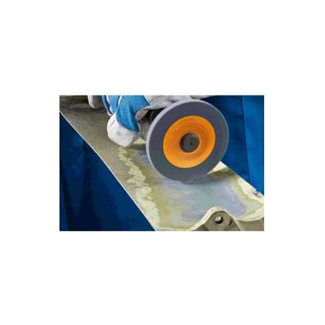 PFERD TOOLS POLINOX verpresstes Vlies-Rad PNER Ø 25x25 mm Bohrung-Ø 6 mm Mittelhart A Fein für Finish 10 Stk (1/4)