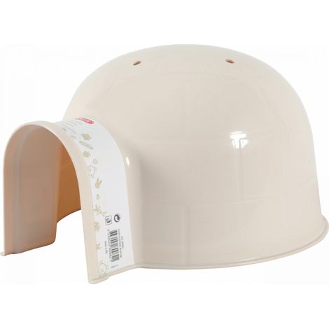 Zolux Kunststoff-Iglu für Nagetiere – Großes Iglu, beige, 26,5 x 30 x 17 cm