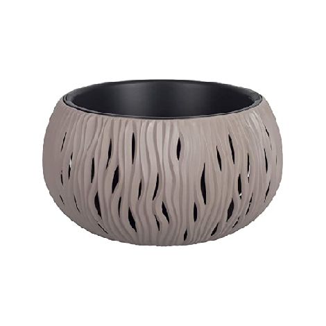 Vaso Nike DSK con decorazione tridimensonale Prosperplast - 37xH22 cm Tan