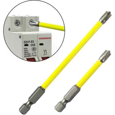 Spezielle magnetische Phillips-Schraubendreherbits FPH2 für Steckdosen und Schalter, Elektrowerkzeuge für Elektriker, 65 mm und 110 mm - JXLGV (1/2 Stück) (1/4)
