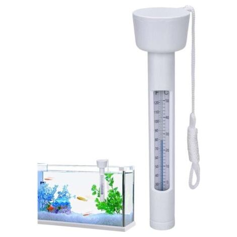 Pair Thermomètre pour Piscine  Mesureur d'Étang avec Corde  Thermomètre Flottant Accessoire De Piscine De 0 À 50℃ Pour Piscines Spas Étangs Lacs Aquariums Bassins À Poissons Sources