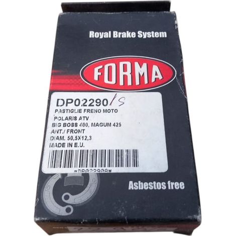 Pastigle freno sinterizzate per polaris atv, big boss 400, magnum 425