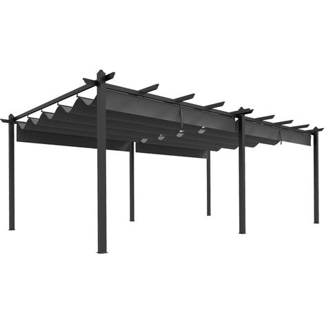 Pergola XXL rétractable TERRY grise (1/5)