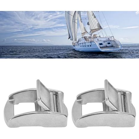 2 Pièces Boucles à Pression en Acier Inoxydable 316, Fermeture à Ressort Léger pour Sangle de 27mm