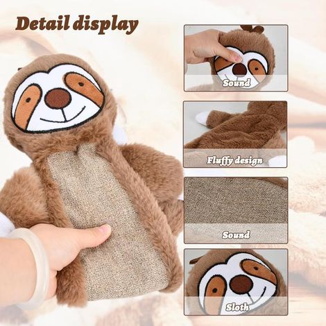 Jouet peluche interactif pour chien paresseux, couineur et craquant, jouet éducatif pour nettoyage des dents et stimulation mentale (1/5)