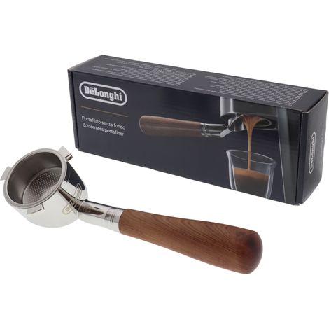Delonghi braccetto senza fondo in legno per macchina da caffè La Specialista (1/5)