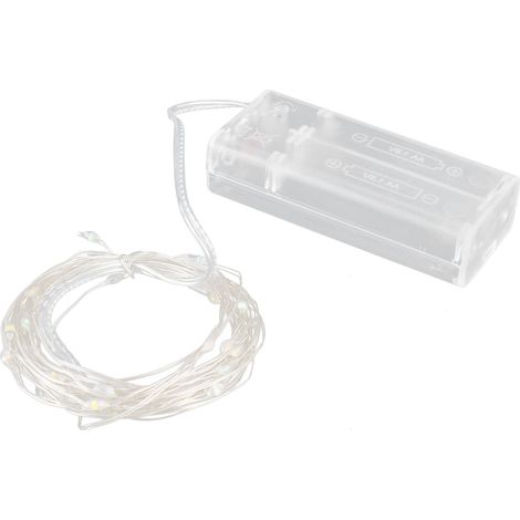 m lange Lichterkette mit Clips, farbigem Kupferdraht, 40 LEDs und 40 Clips, festliche Dekoration für Zuhause und Partys (1/5)