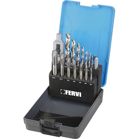Juego de machos y puntas en estuche 15 uds. Fervi M015S (1/2)