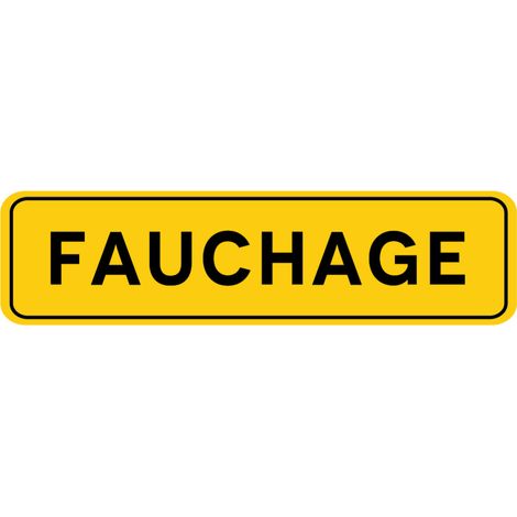 Signalisation de Travaux Temporaires Panneaux de Travaux  Temporaires. Danger Chantier Temporaire - Fauchage - Panneau classique