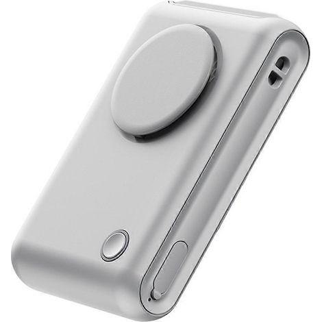 Ventilateur portable rechargeable avec clip ceinture et tour de cou, pour un rafraîchissement mains libres idéal en camping et activités de plein air. (1/5)