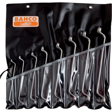 Set de 8 llaves de dos bocas extra-acodadas métricas BAHCO 2M/8T