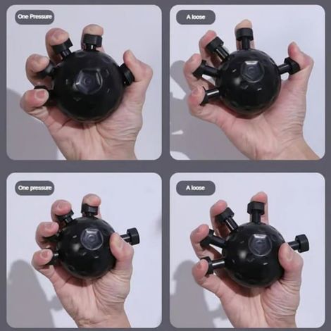 Boules D'exercice À Main,Boules De Soulagement Du Stress,Balles De Thérapie Physique,Finger Grip Forenener,Noir (1/5)