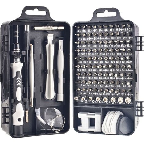 Kit Embouts Acier Chrome Vanadium Tournevis Réparation Montre Téléphone Portable (1/4)