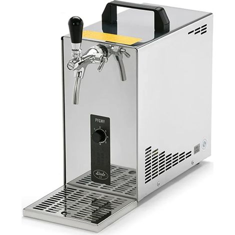 Zapfanlage, Bierzapfanlage, Bierkoffer, Durchlaufkühler PYGMY 25 1-leitig Trockenkühler, 35 Liter/h, 5/8 Anschluss, Green Line