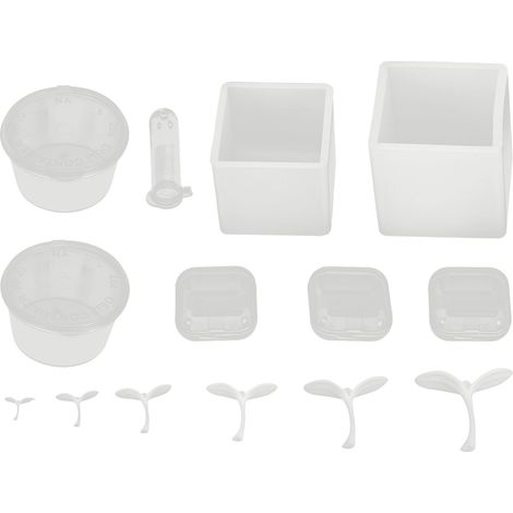 Moule en silicone réutilisable pour moulage DIY, outil de fabrication d'herbe à 2 feuilles, accessoire de bricolage (1/5)