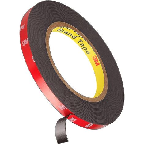 Ruban adhésif double face extra fort 3M VHB 3M x 10 mm noir étanche haute température (1/5)
