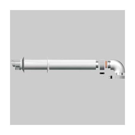 KIT SCARICO COASSIALE CON CURVA 60-100