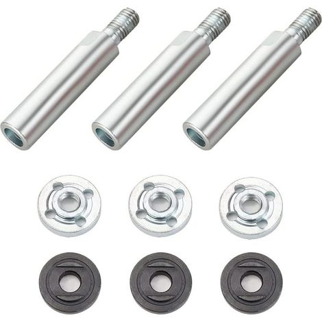 M10 Extension de meuleuse d'angle, tige d'extension rotative en acier inoxydable, tige de meuleuse d'angle allongée, accessoires de polissage