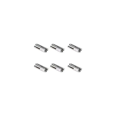 Bisagra para reparación de puertas de armario, 14,5 x 80 mm, 6 unidades, aleación de zinc, bisagra atornillable para puertas interiores, ventanas y puertas - Crezuo (1/4)