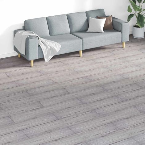 Bodenplanken 18 pcs Dunkelgrau 5,26 m² PVC