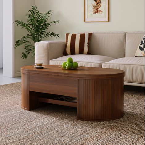 Tisch Wohnzimmertisch höhenverstellbar MDF 110 cm HAVRYA (1/5)