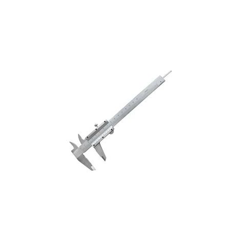 Calibro digitale da 0–150 mm in acciaio ad alto tenore di carbonio – misurazione precisa di dimensioni esterne, interne, profondità e passo.
