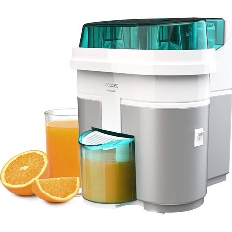 Presse-agrumes électrique Twice White. 90 W, double tête et coupeur, filtre pour pulpe, verre 500 ml, pièces lavables au lave-vaisselle (1/5)
