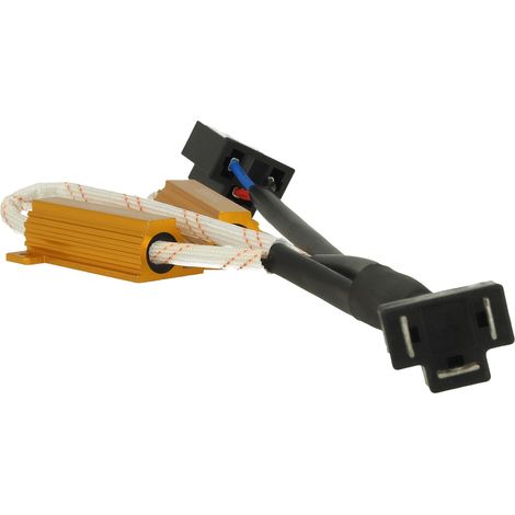 Filtro portalampada LED H4 Canbus 50W 5 Ohm, anti sfarfallio no errore, set 2 pezzi (1/3)
