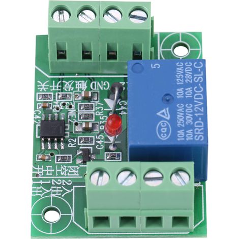 Module de commande de relais à déclenchement bistable monocanal 12 V CC (1/5)