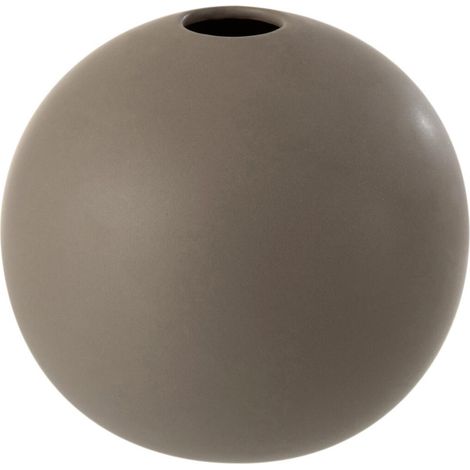 Vase Boule en Grès "Robby" 18cm Gris Foncé