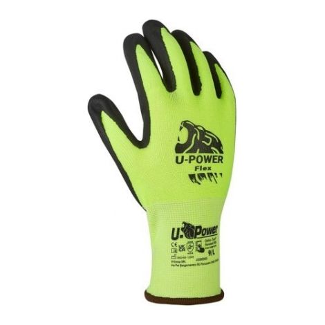 Guanti da Lavoro UPower Flex Verde Fluo Giallo Fluo 7