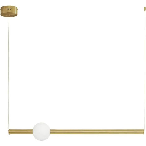 [NEUWERTIG] B-Ware Nova Luce Pendelleuchte Hängeleuchte Led Neutron Gold Warmweiß 11 W 92 Cm Lampe