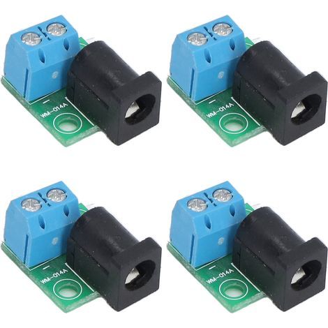 Carte d'alimentation adaptatrice 4 connecteurs CC 5,5 x 2,1 mm vers 2 broches 5,08 mm compatible avec port 5,5 x 2,5 mm (1/5)