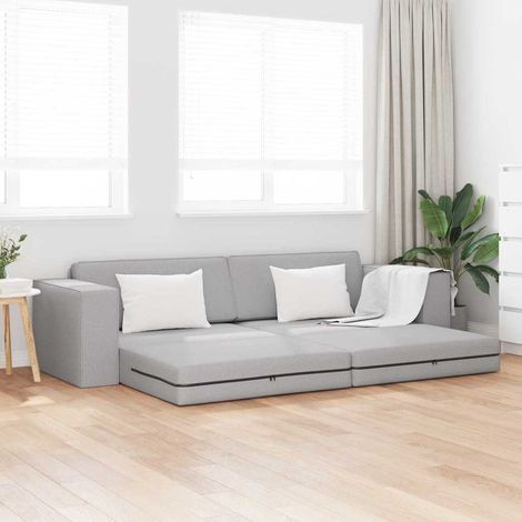 Divano letto Grigio Nuvola 245 x 78 x 77 cm Tessuto vidaXL (1/5)