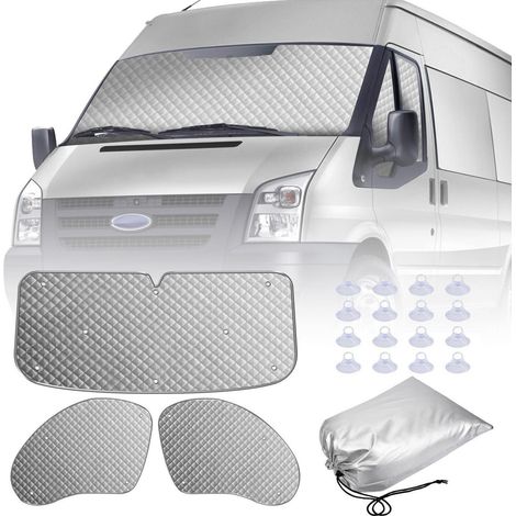 3 STK Thermomatten Sonnenschutz für Ford Transit Van MK7, Verdunkelung, Isolierung (1/5)