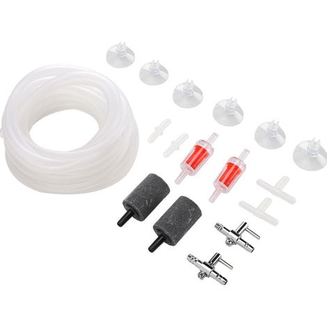 Raccords pour pompe à air d'aquarium, accessoires pour compresseur d'oxygène d'aquarium, kit de raccord direct droit à 3 voies pour tuyau de 4 mm (1/5)