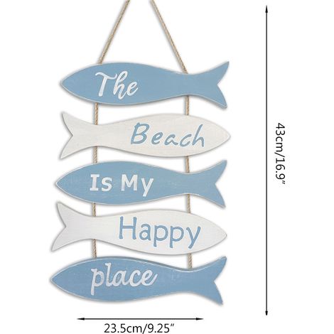 Wanddeko im Strandparadies-Stil, Retro-Hängeschild mit Flip-Flop-Motiv für Zuhause und Badezimmer (1/3)