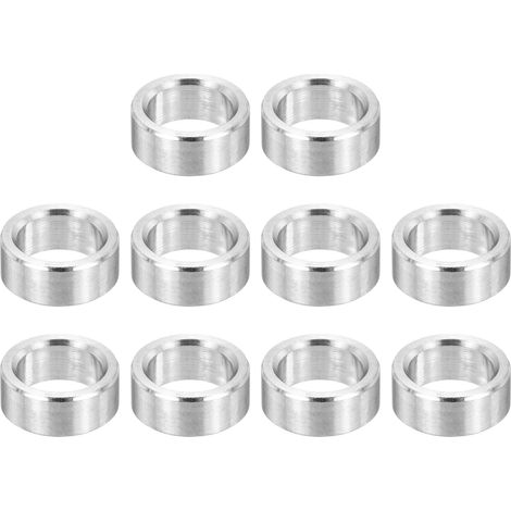 M7 Entretoise en Acier Inoxydable, 12Pcs Entretoise Métallique 7mm ID x 10mm OD x 4mm L Bague à Vis pour 1/4" ou M7 Boulon (1/5)