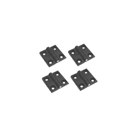 4 Pièces Trous de Charnière Plats Pliants, Exterieur Charnière Inox, Charniere Porte Lourde, pour Portes Fixes, Portes D'entrée, Portes de Chambres, Portes de Jardin, Portes Coupe-Feu (1/5)