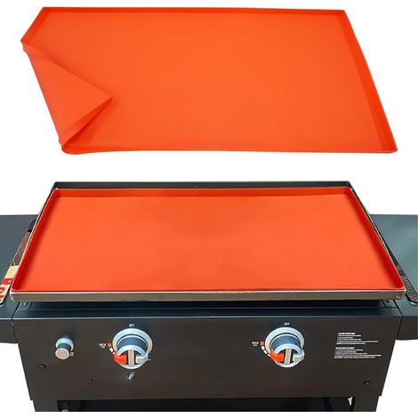 Blackstone 43 cm (17 Zoll) robuste Silikon-Kochmatte für Grillplatten, wiederverwendbarer Grillschutz