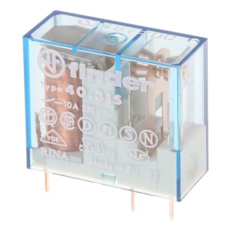 Relais de puissance Finder 40 Series, 1 RT, bobine 48V c.c. Montage sur CI 500mW ( Prix pour 1 )