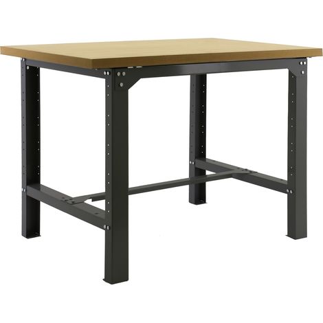 Banco de trabajo SIMONWORK (86,5x120x75cm) ANTRACITA Y MDF (1/4)