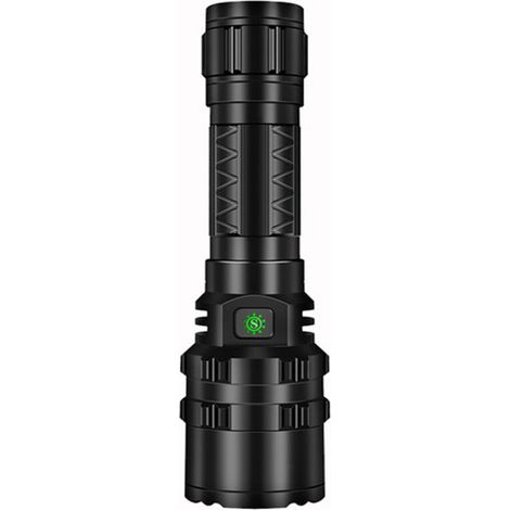Lampe de poche LED super tactique rechargeable par USB 5 modes avec batterie au lithium (1/5)