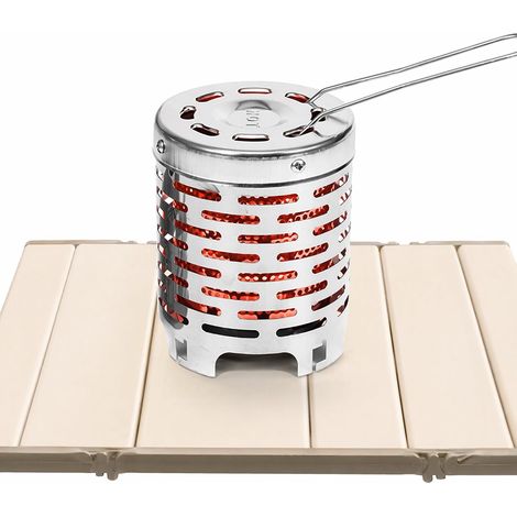 Adaptateur Chauffage pour Réchaud à Gaz de Camping Portable  acier inoxydable, chauffage rapide, portable, pour tente, camping-car, randonnée, cuisson et chauffage (1/5)