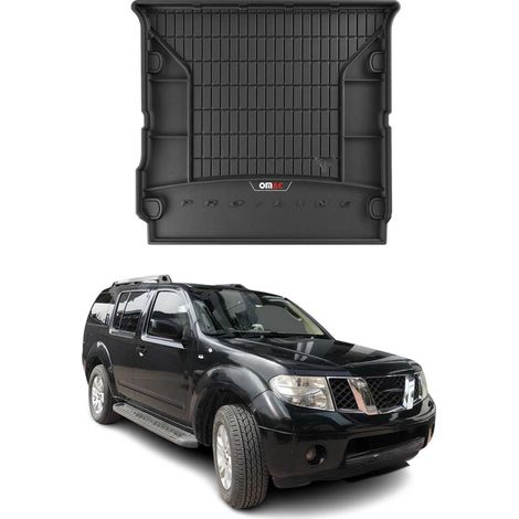 OMAC Tapis de Coffre Voiture Compatible avec Nissan Pathfinder III 2005 à 2012, Antidérapant Imperméable, 3D Premium TPE, Noir (1/5)